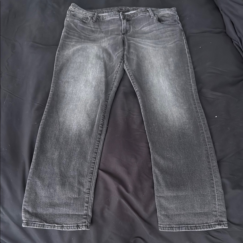 Dark Gray/Faded Black Catherine Boyfriend Jeans -  Kut from the Kloth - Size 16